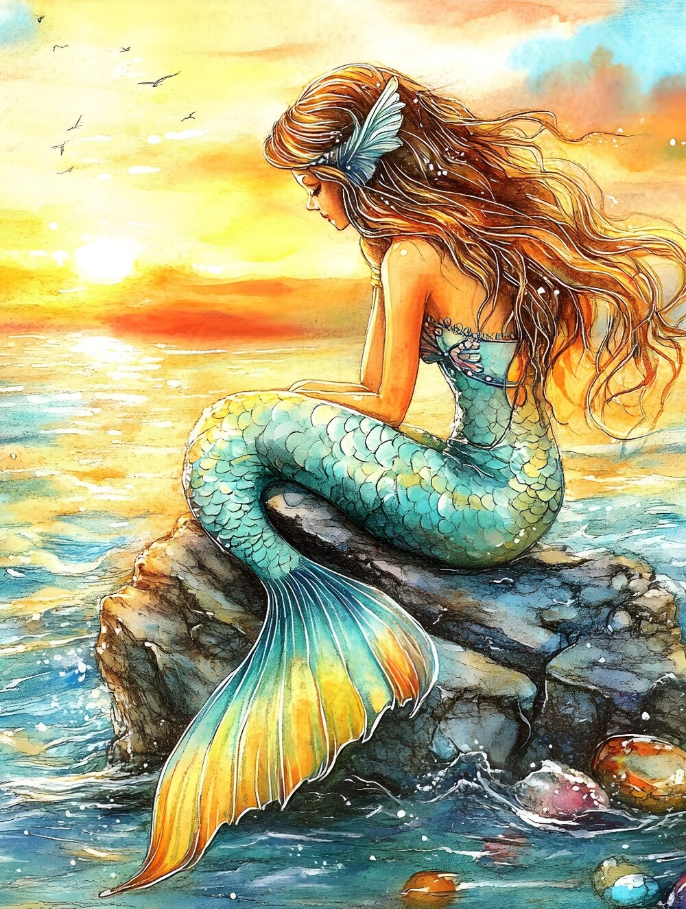 10pc=beautiful Mermaide Prints Special - Picture 2 of 10